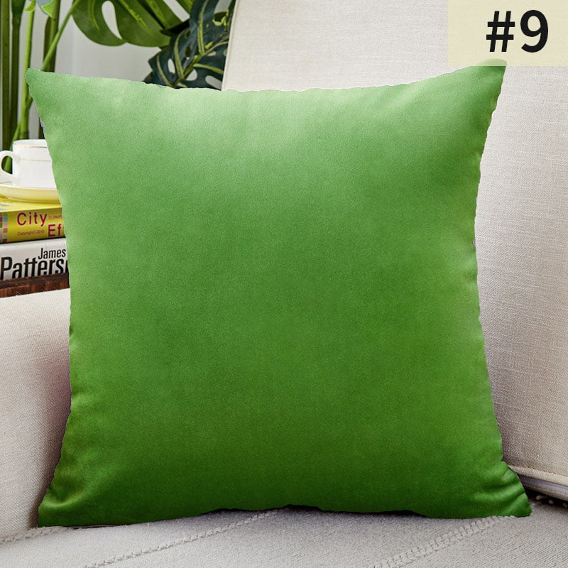 HULIANFU Super Soft Cushion Cover Velvet Pillow Cover For Sofa Living Room Housse De Coussin 30x50cm Decorative Pillows Nordic Decoration - Deanwangkt