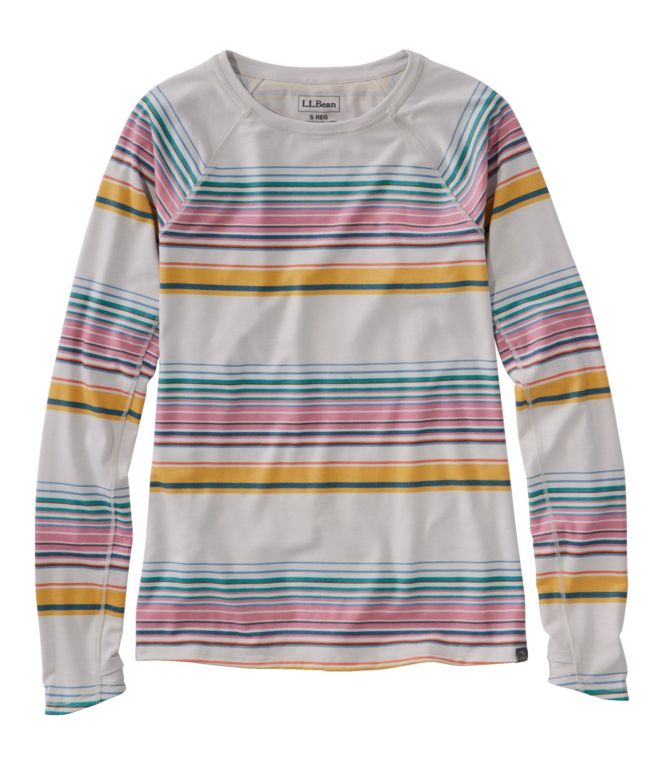 Women's Everyday SunSmart? Tee, Crewneck Long-Sleeve Stripe