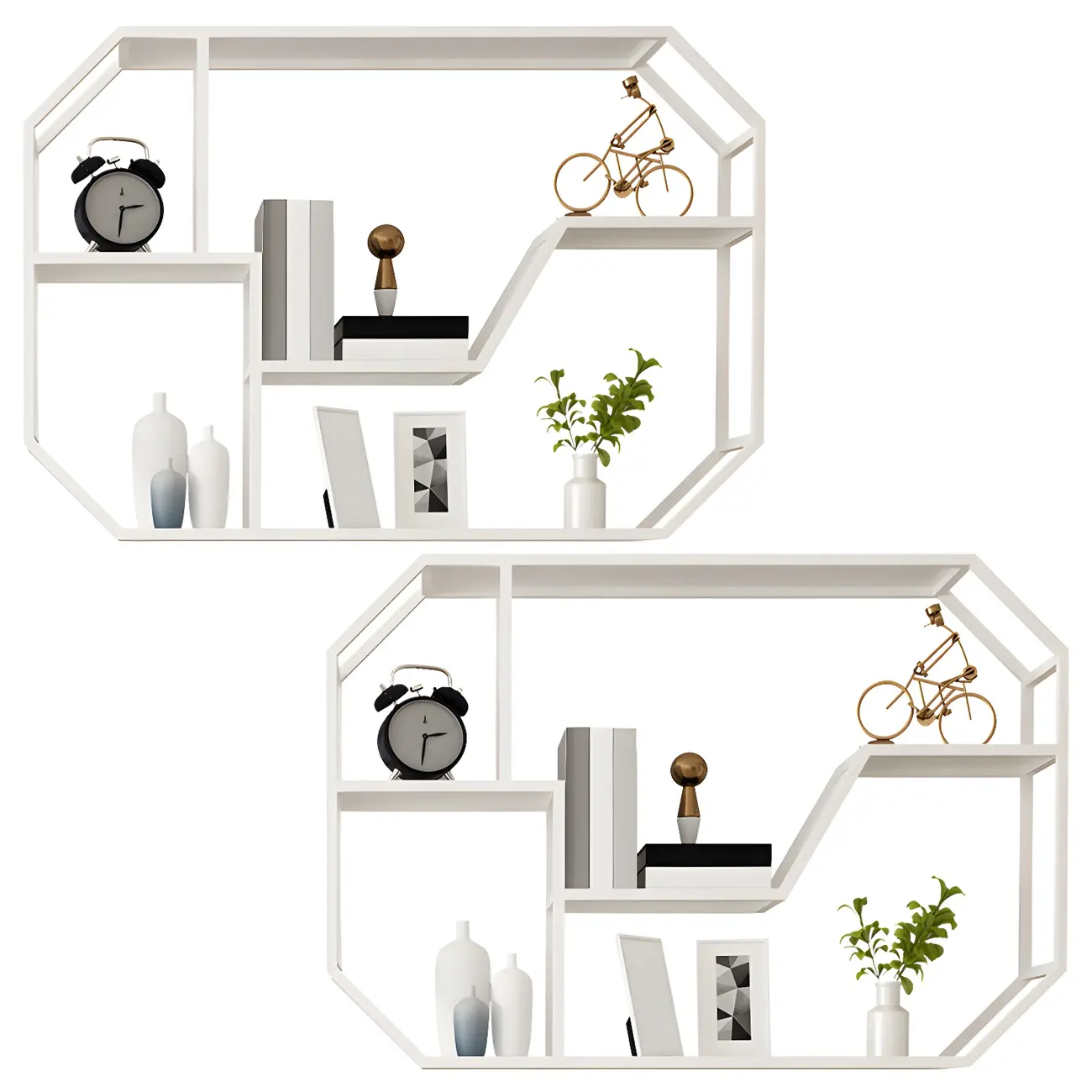 Simple Metal Black Wall-Mounted Wine Bottle Rack