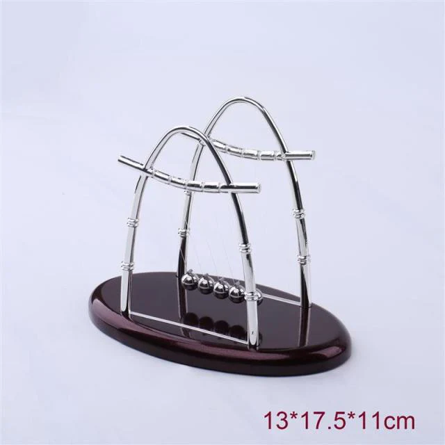 HULIANFU Newton Cradle Balance Steel Balls School Teaching Supplies Physics Science Pendulum Desk Toy Gifts Home Decoration - Deanwangkt