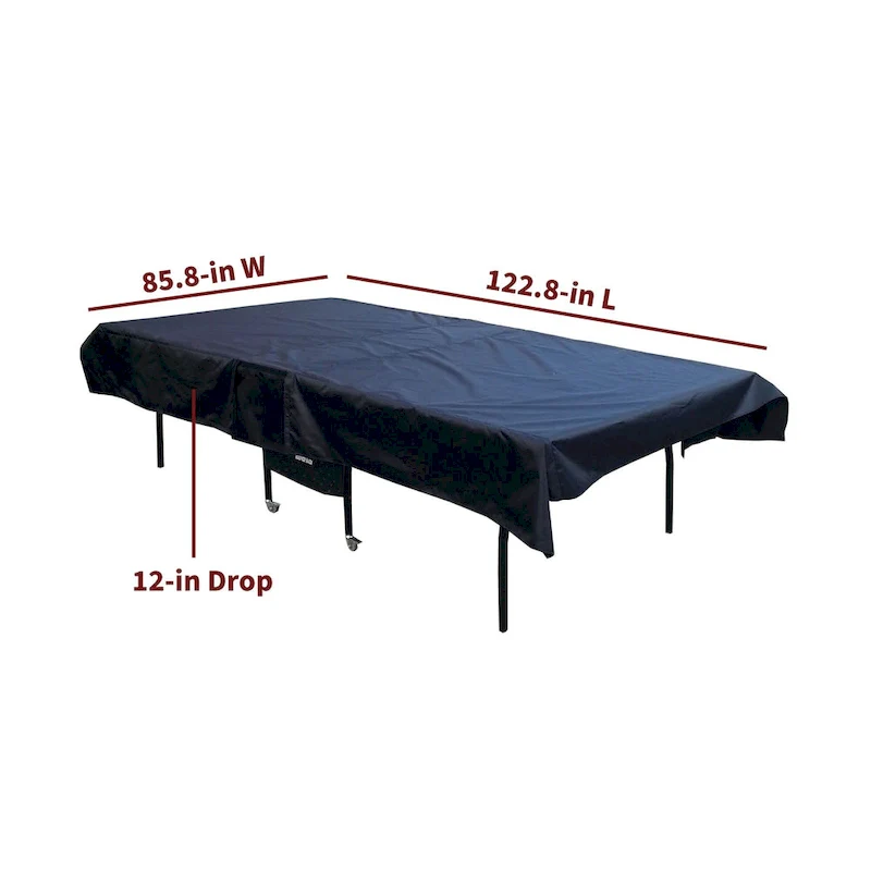 Hathaway Black Polyester Table Tennis Cover