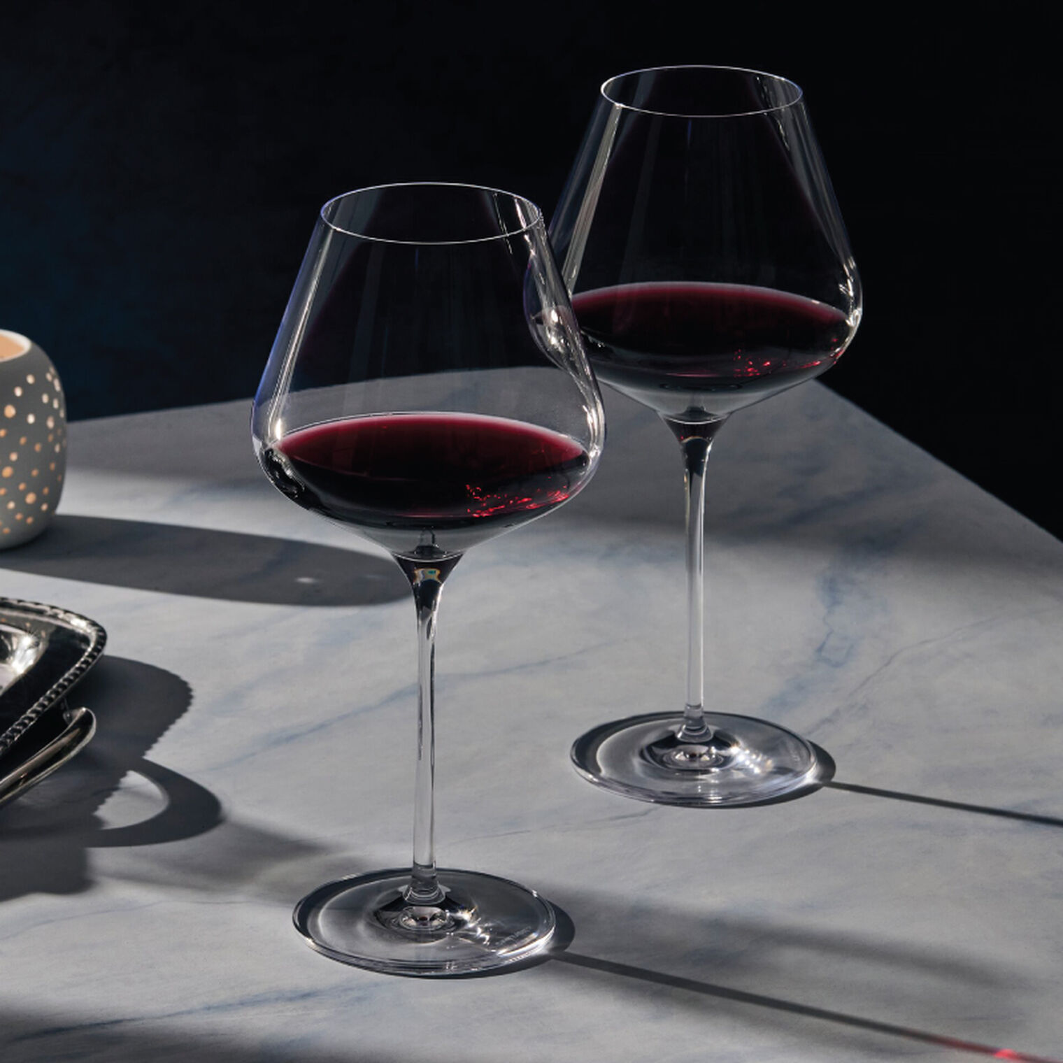 Burgundy Wine Glasses, Set of 4