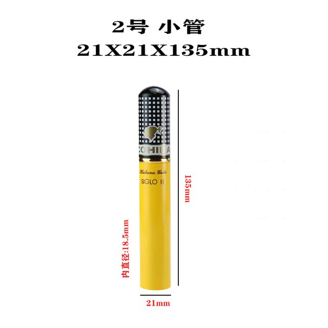 HULIANFU Portable Travel Moisturizing Cigars  Tube Humidor Aluminum Waterproof Cigar Tube Humidor Holder Cedar Wood Lined - Deanwangkt