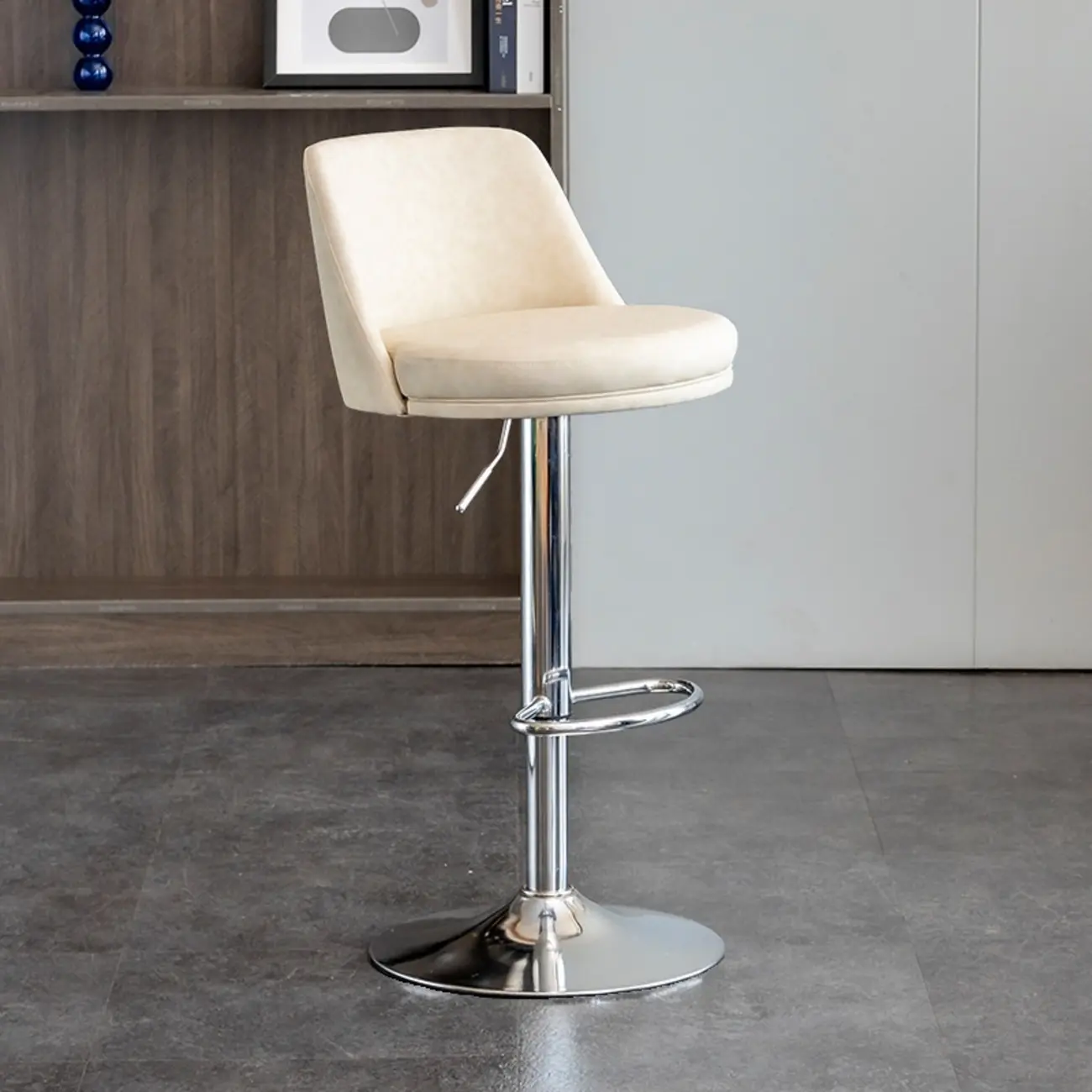 Adjustable Swivel Leather Modern Bar Stools
