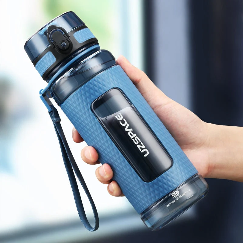 HULIANFU UZSPACE Sports Water Bottles Gym Leak-proof Drop-proof Portable Shaker Outdoor Travel Kettle Plastic Drink Water Bottle BPA Free - Deanwangkt