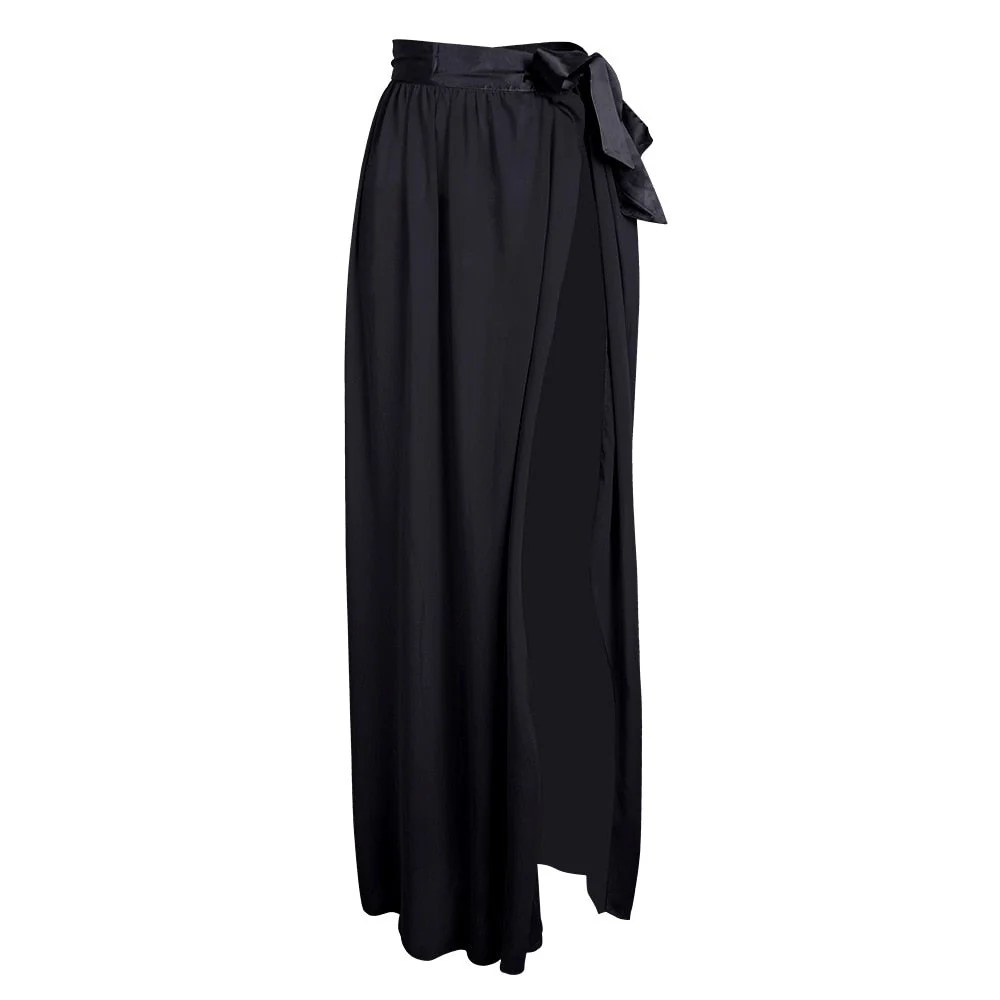 New Cover Up Skirt Swimsuit Chiffon Split Beach Skirt Swimwear Women Bandage Print Beachwear Summer - Deanwangkt