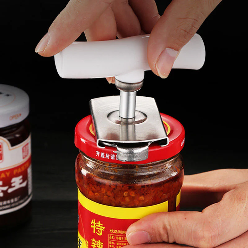 HULIANFU Kitchen Accessories Jar  Opener Beer Bottle  Can Gap Lids Off Easily Adjustable Size Stainless Steel Aluminium Alloy - Deanwangkt