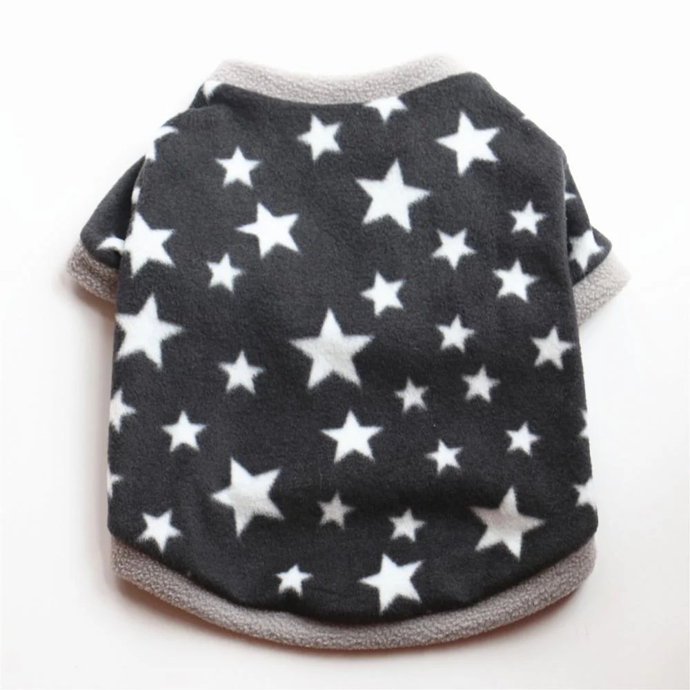 HULIANFU Warm Fleece Pet Dog Clothes Cute Skull Printed Pet Coat Puppy Dogs Shirt Jacket French Bulldog Pullover Camouflage Dog Clothing - Deanwangkt