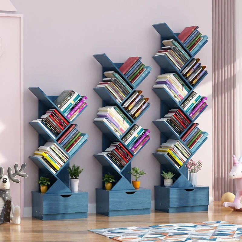 HULIANFU Vertical Bookshelf Creative Art Net Red Floor Ins Wind Group Device Three-dimensional Shelf Simple Small Combination - Deanwangkt