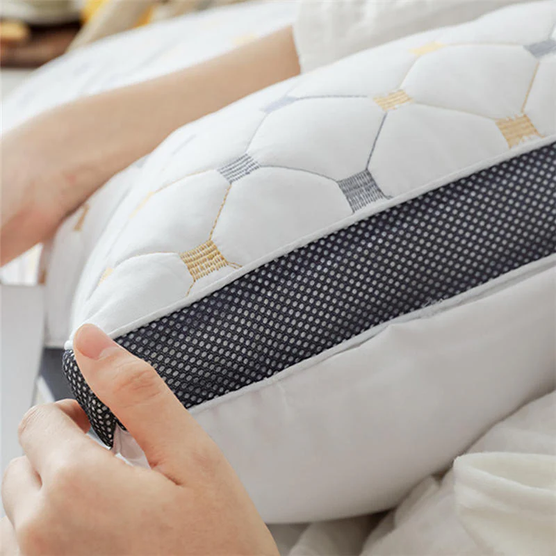 HULIANFU Pillow for Sleeping For couple Comfort Buy Neck Foam Sleep Cervical For Bedroom Big Decorative Pillows For Bed For Home Soft - Deanwangkt