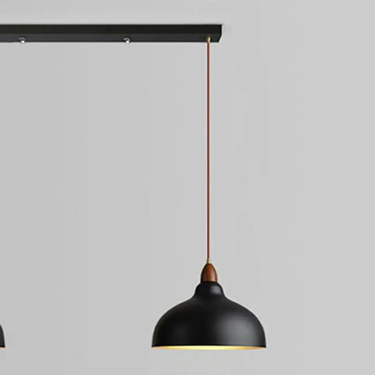 Modern White Metal Bowl Adjustable Kitchen Pendant Light