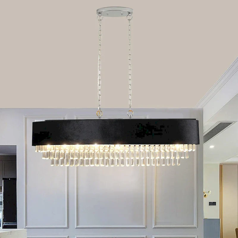Crystal chandelier-without bulbs