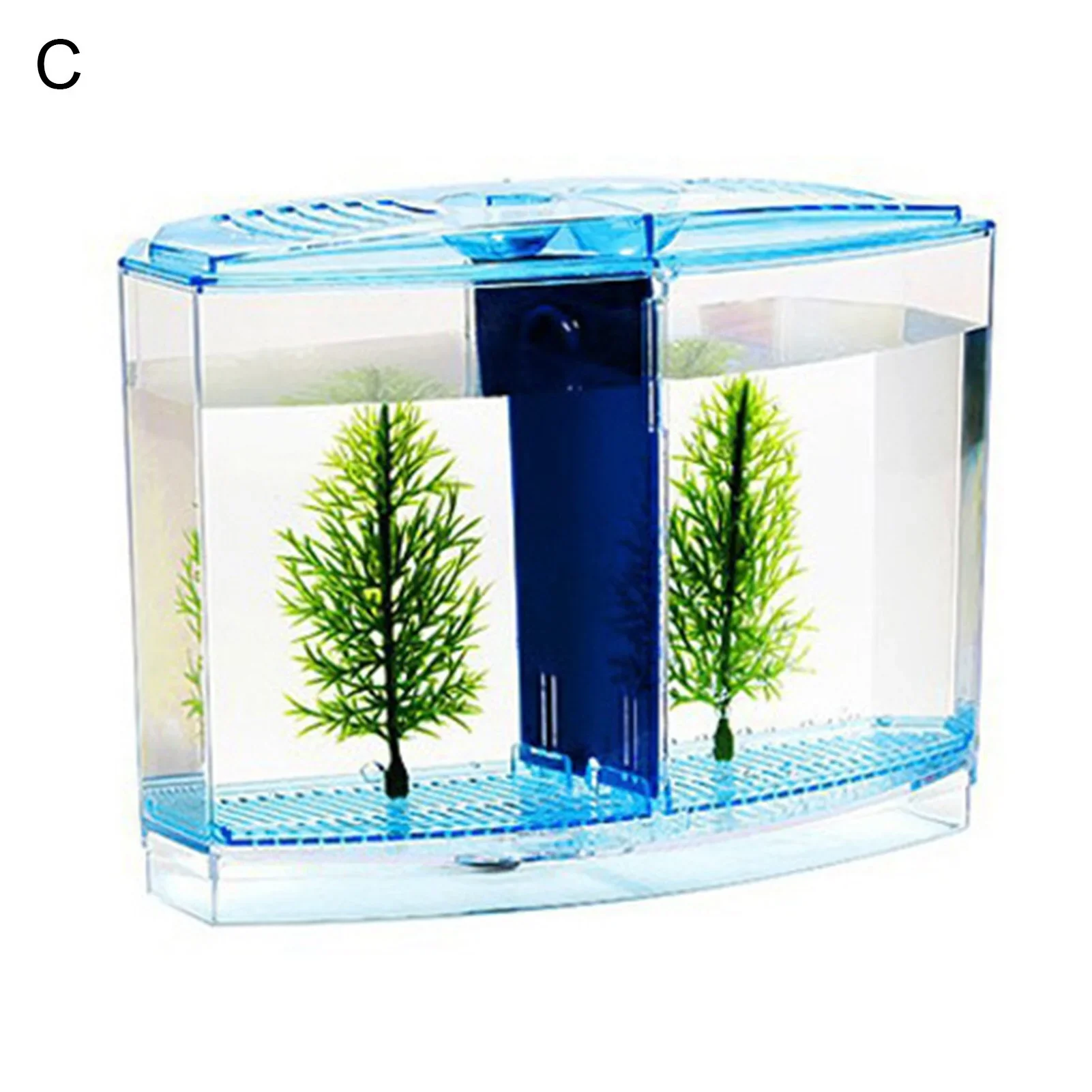 HULIANFU Multifunctional Acrylic Split Fish Tank Breed Box with LED Light Imitation Plant Fish Tank Acrylic Non-toxic Aquariums - Deanwangkt