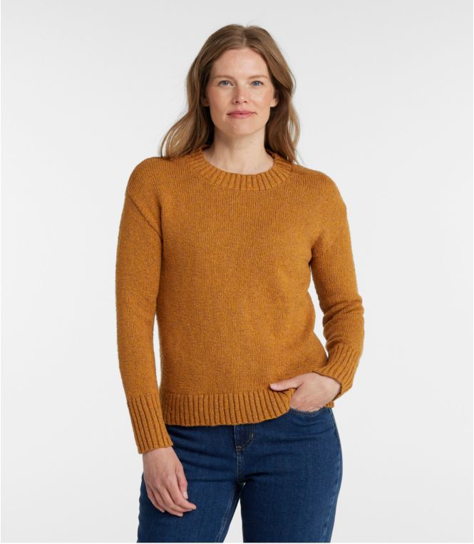 Women's Cotton Ragg Sweater, Crewneck