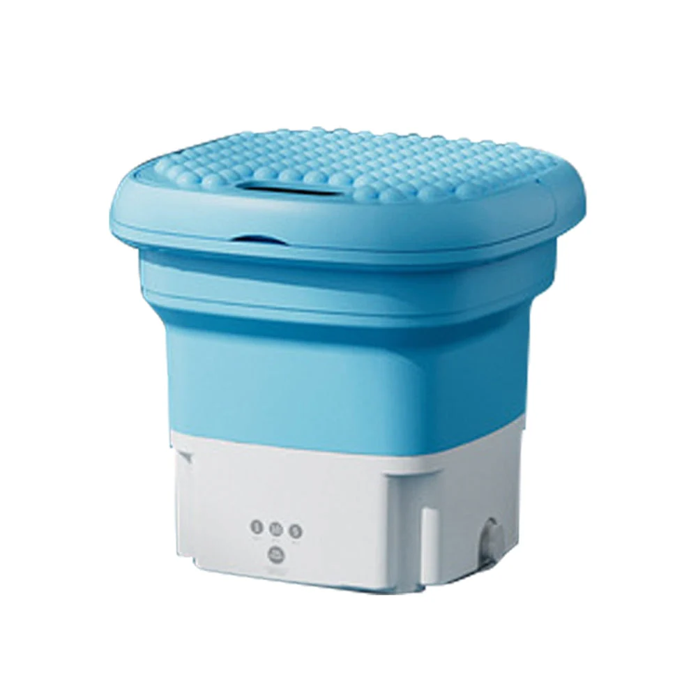 HULIANFU Portable Mini Folding Washing Machine for Socks Underwear Clothes Washer with Dryer Bucket Cleaning Washer Washing Machine - Deanwangkt
