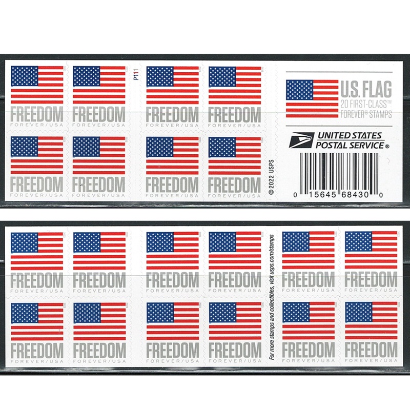 US Flag 2023, (Book of 20) - TWENTYSTAMPS