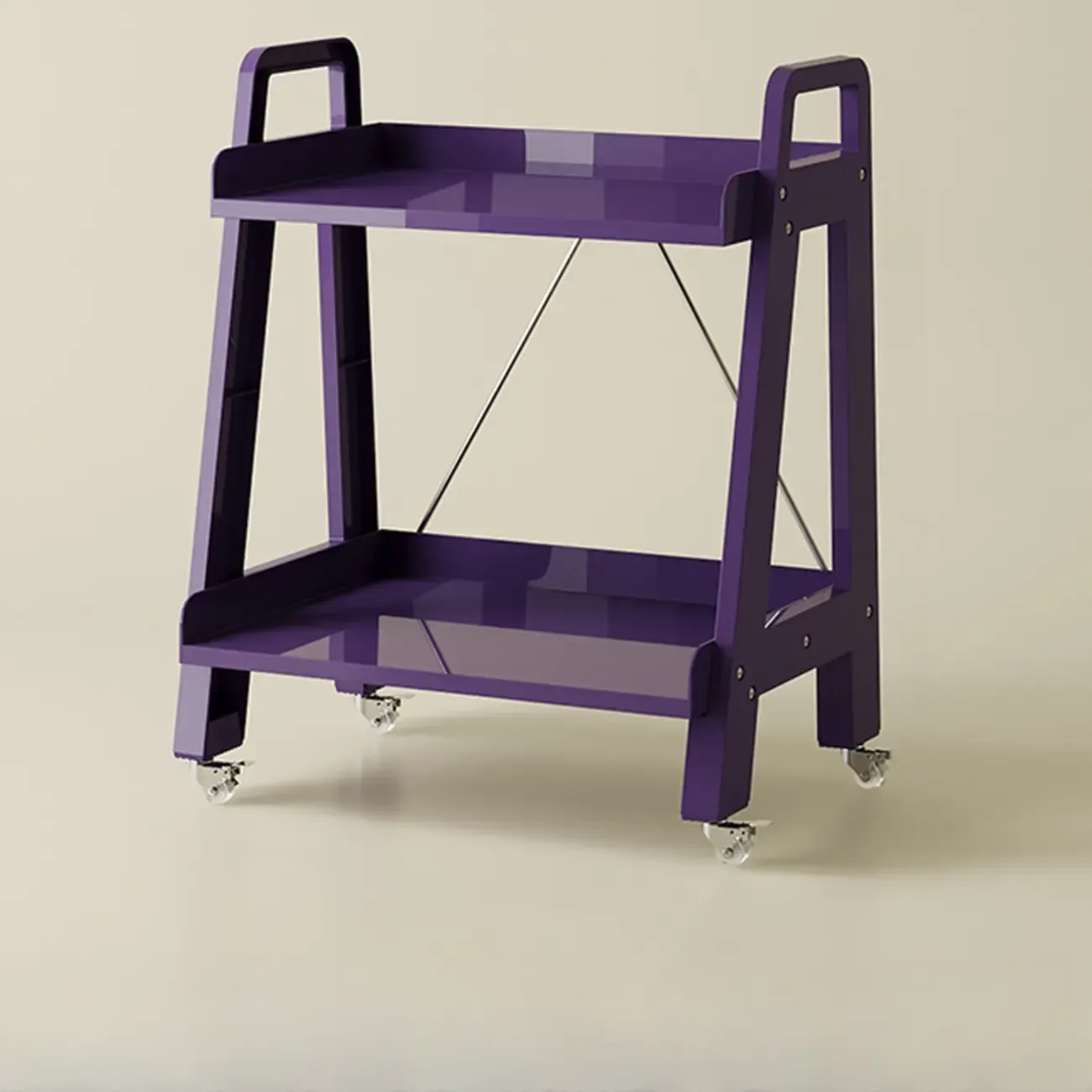 Modern Milky White Four Legs Acrylic Sofa End Table