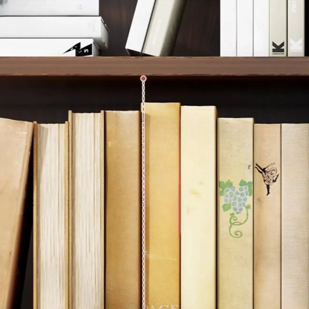 Modern Multi-Layer Brown Lumber Closed Back Bookcase