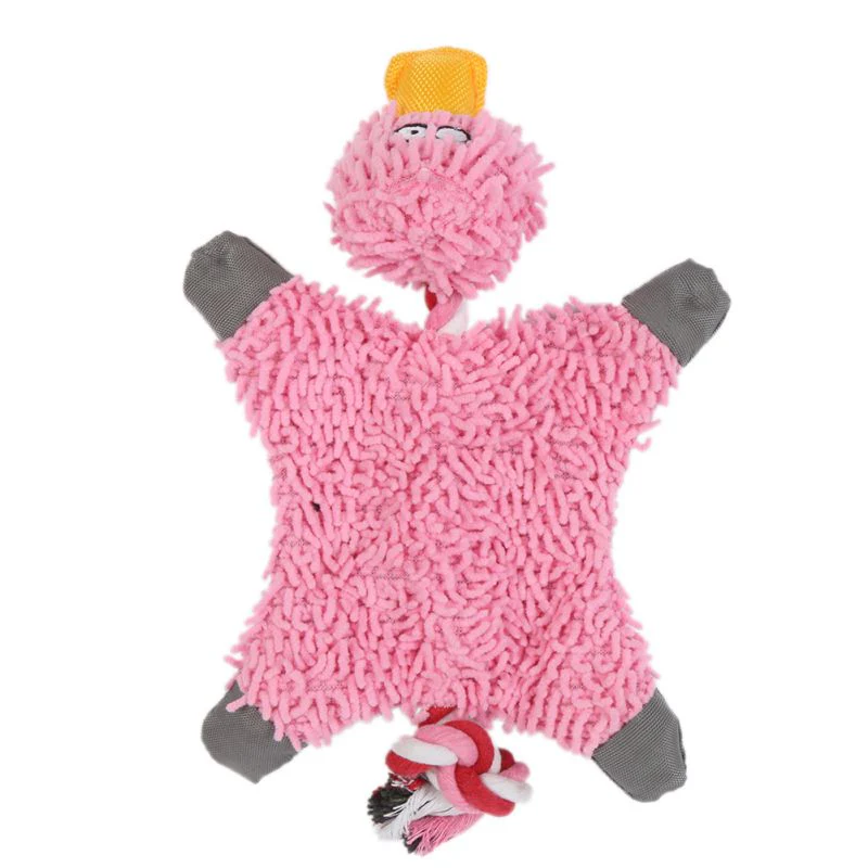 HULIANFU Pet Dog Plush Toy Squeaker Chew Animal Toy Octopus Skin Shell Bite Resistant Plush Toy Funny Durability Molar Toy Pets Supplies - Deanwangkt