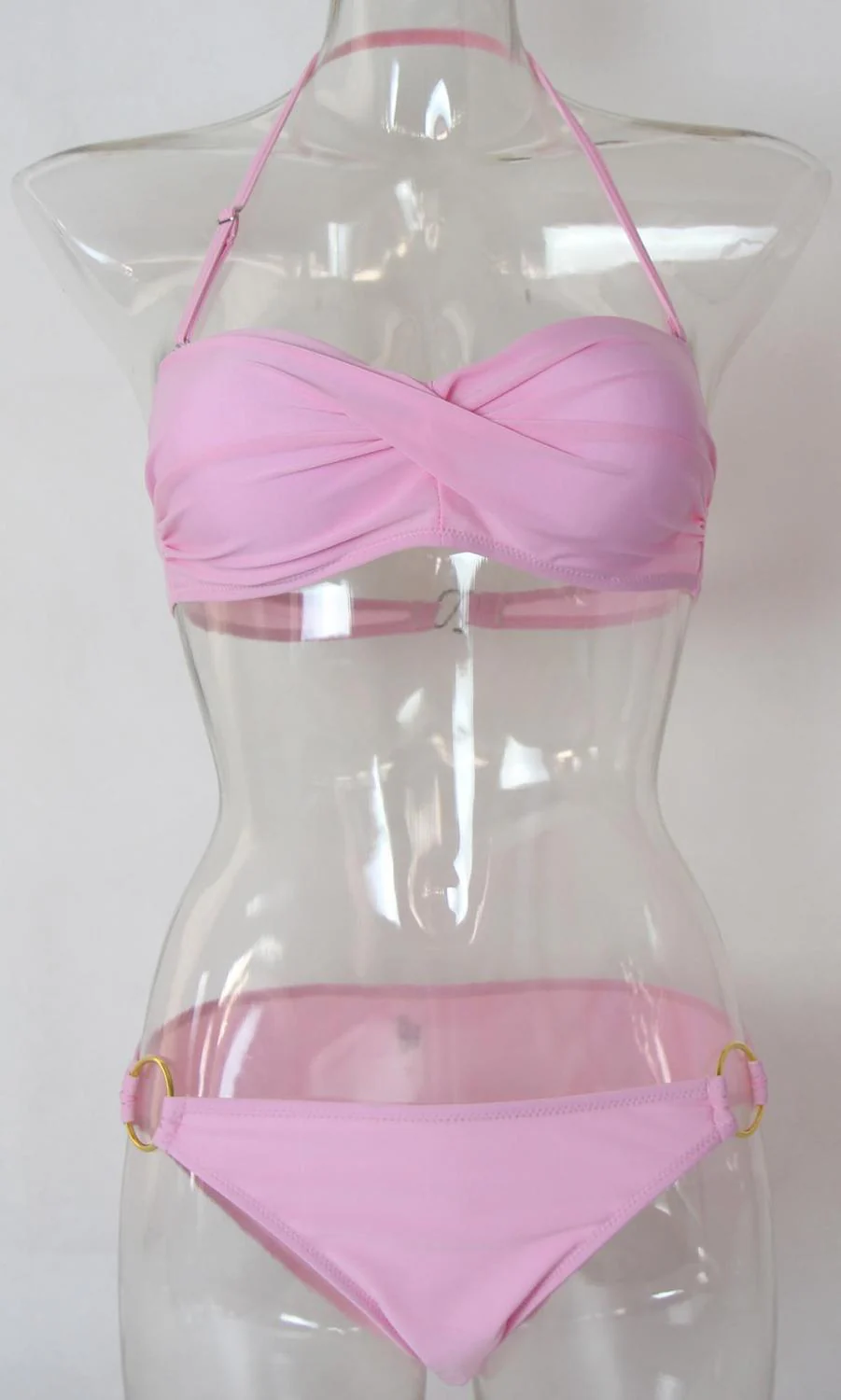 Brazilian Biquinis Women Sexy Push Up Bathing Suits Ring Design Beach Swim Wear Bandeau Strapless Bikini Set Maillot De Bain de - Deanwangkt