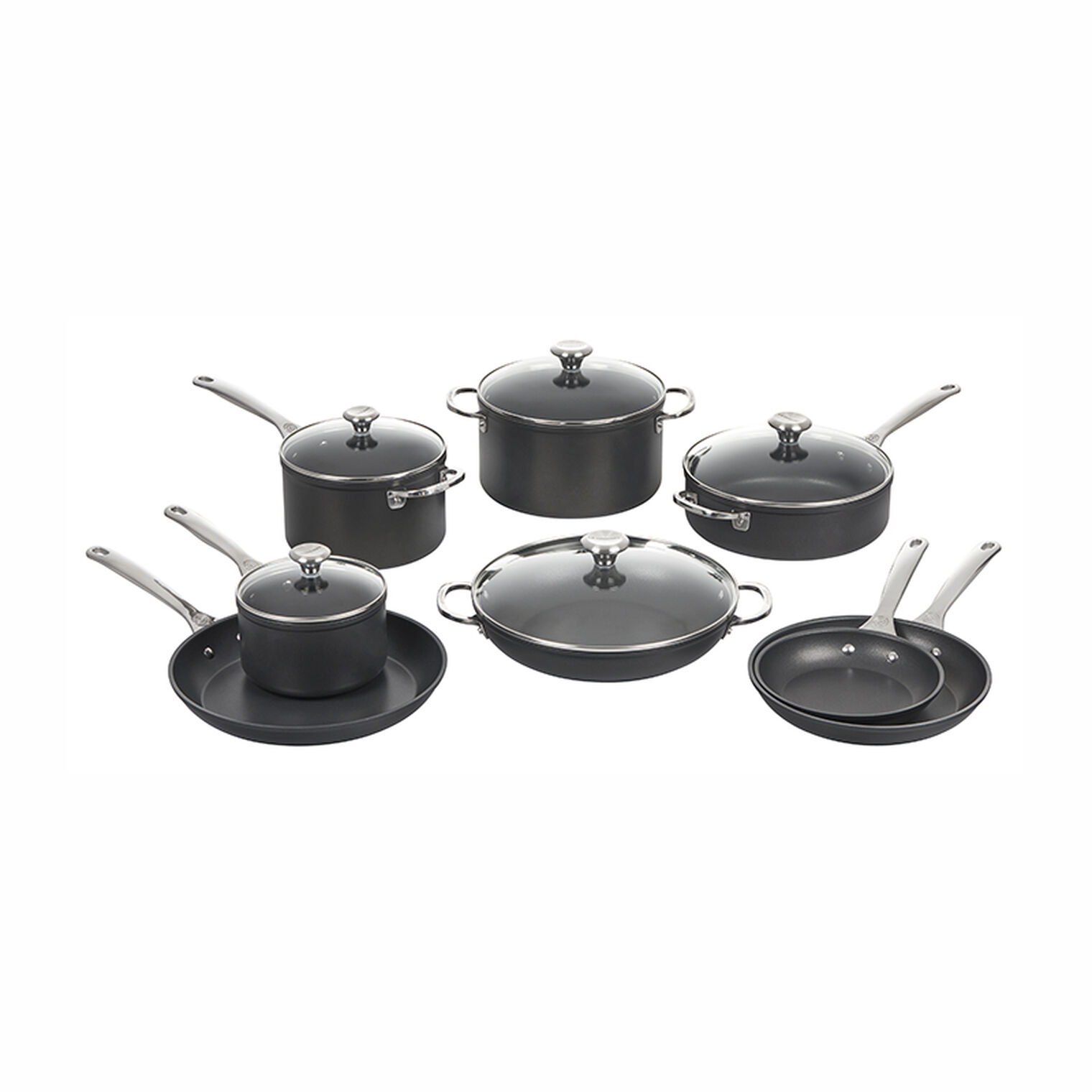 Toughened Non-stick PRO 13-Piece Cookware Set