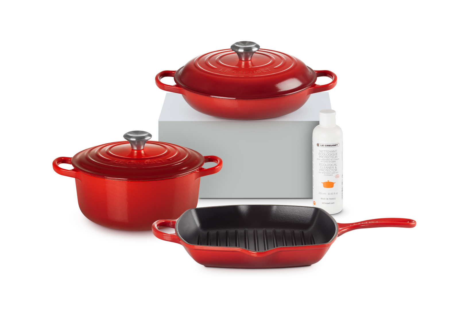 Cast Iron 3-piece Starter Set with Cleaner