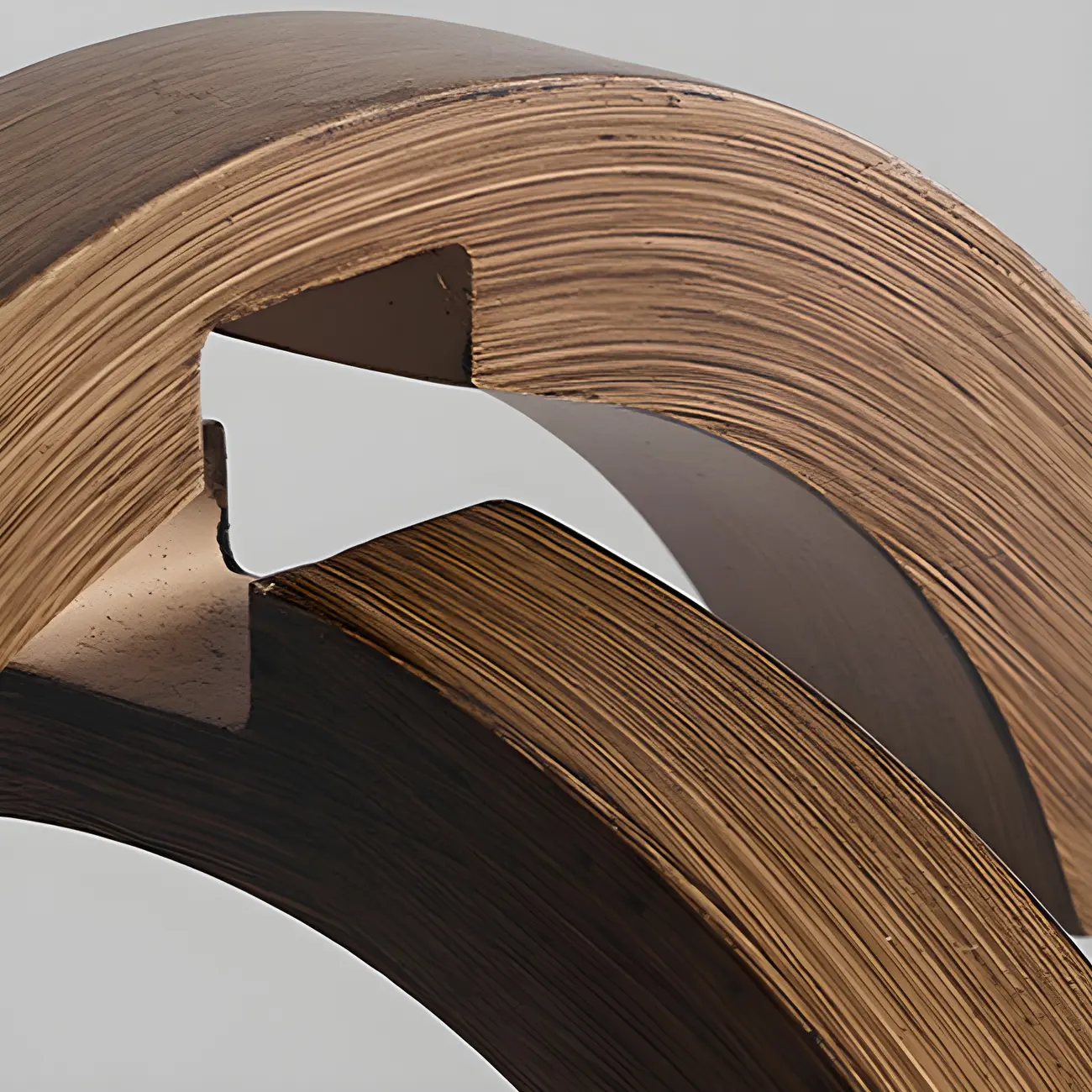 Industrial Adjustable Brown Wood Caged Candelabra Chandelier