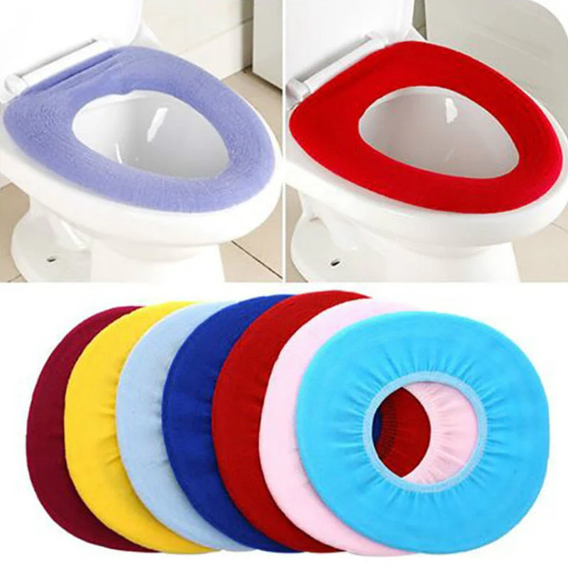 HULIANFU Set Warm Soft Washable Toilet Seat Cover Mat Set for Home Decor Closestool Mat Seat Case Toilet Lid Cover Accessories - Deanwangkt