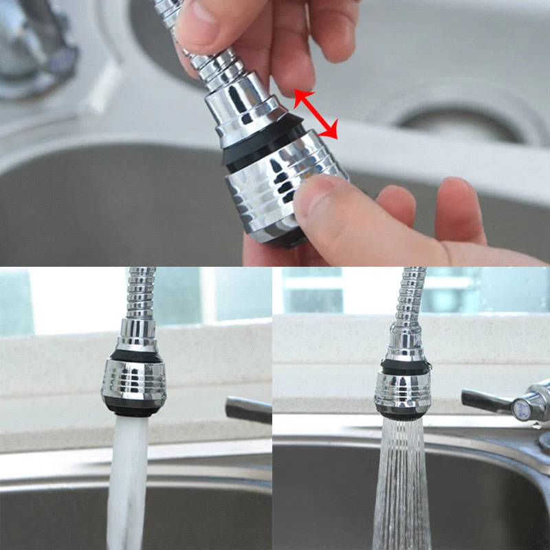 HULIANFU Kitchen Gadgets 2 Modes 360 Rotatable Bubbler High Pressure Faucet Extender Water Saving Bathroom Kitchen Accessories Supplies - Deanwangkt