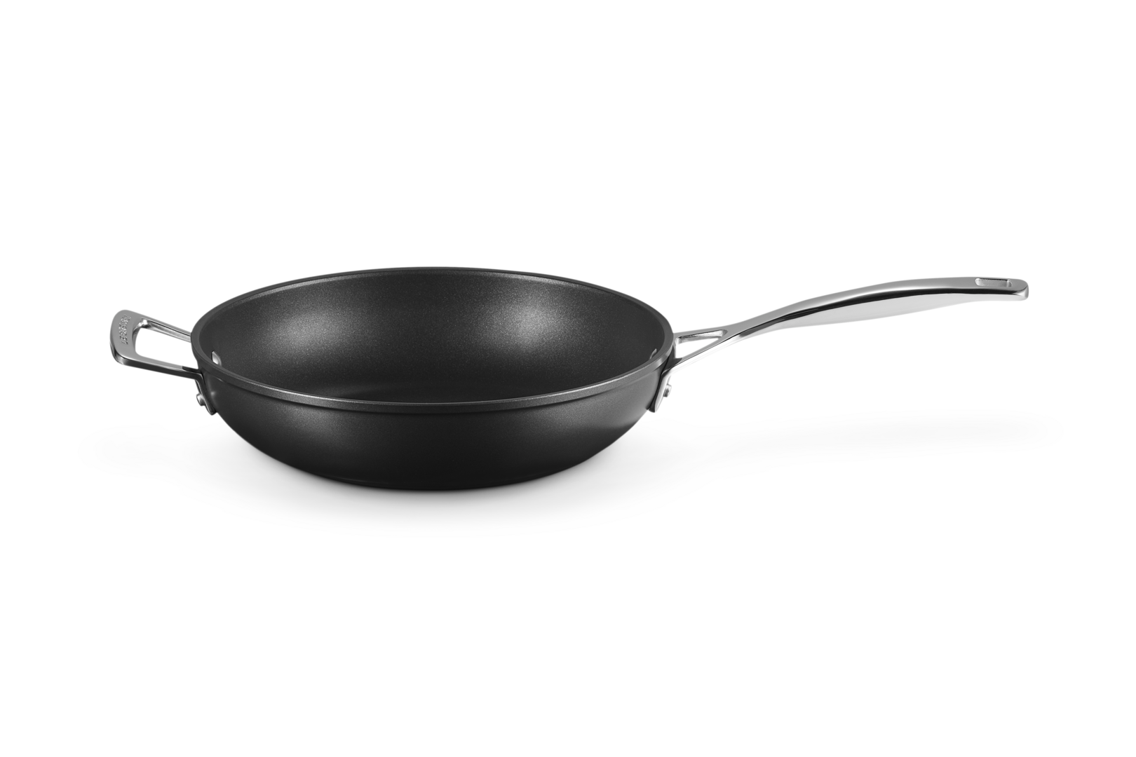 Toughened Non-Stick Deep Frying Pan with Helper Handle