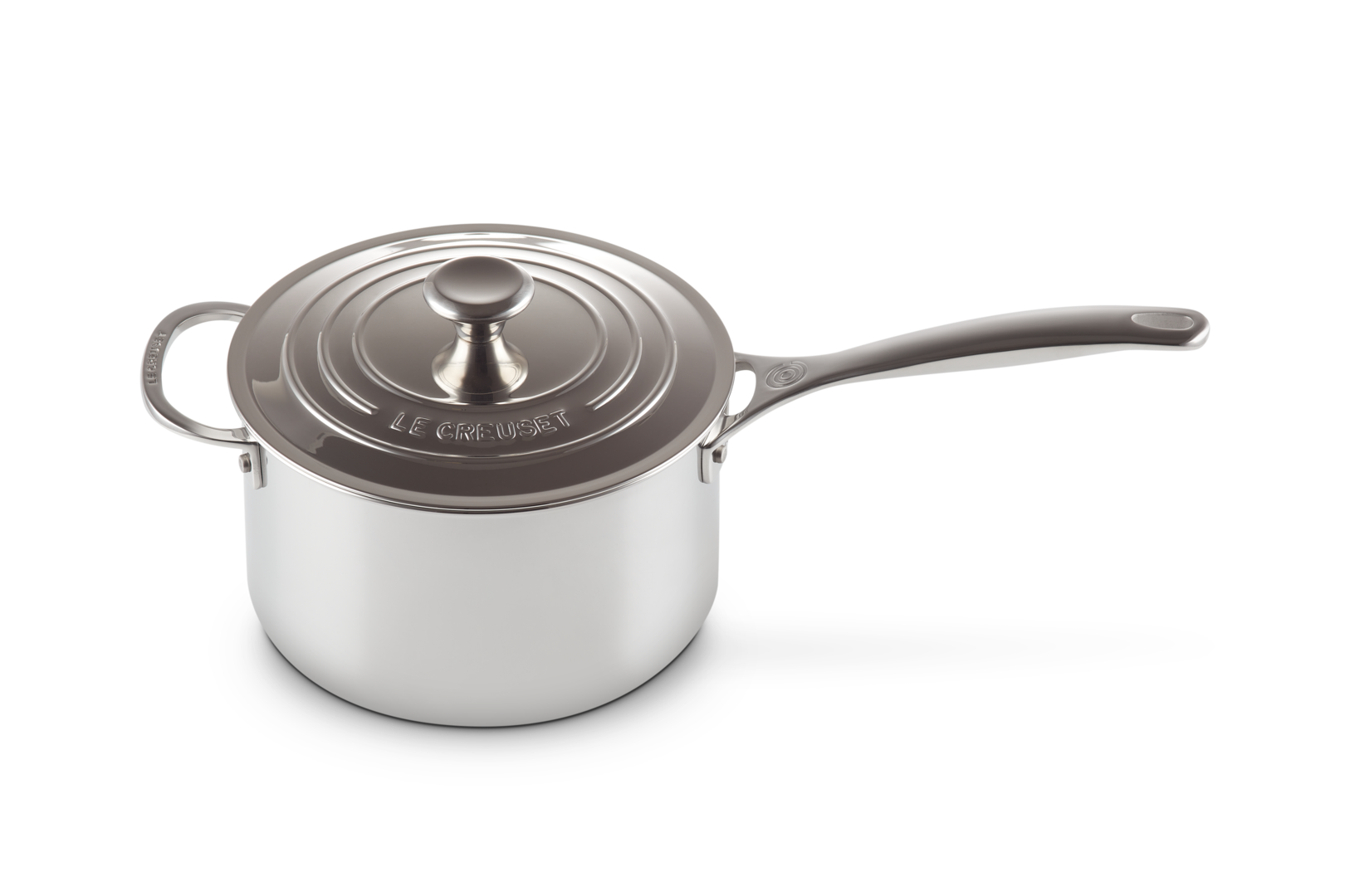 Signature Stainless Steel Saucepan with Lid & Helper Handle