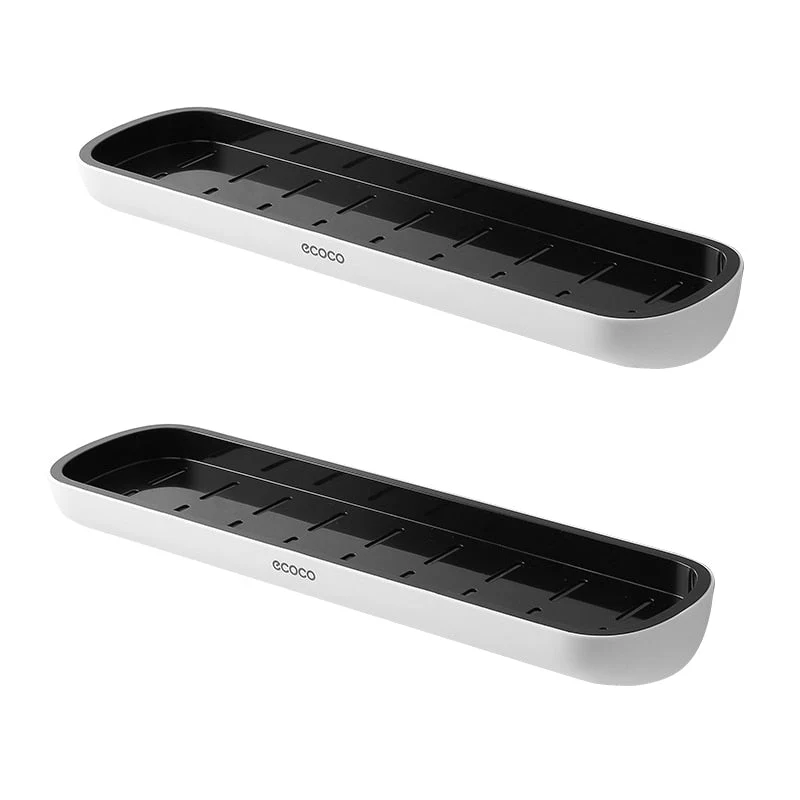 HULIANFU Wall-mounted Bathroom Shelf Toilet Storage Rack For Kitchen Storage Bath Organizer Household Bathroom Accessories Without Drill - Deanwangkt