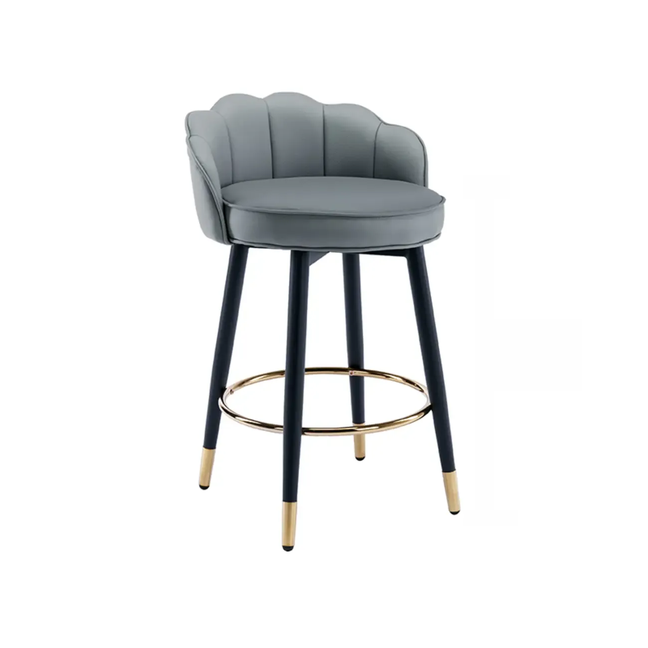 360¡ã Swivel Leather Bar Stool Counter Height