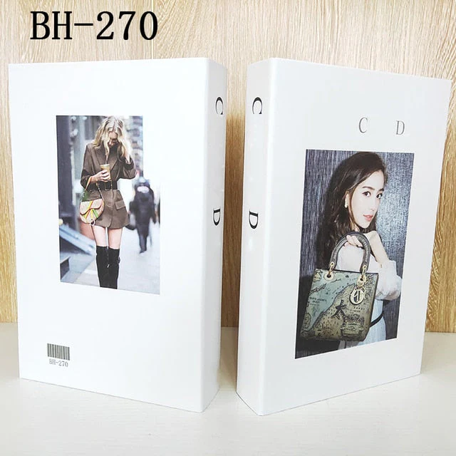HULIANFU Ins Fashion Fake Books for Decoration Home Decor Coffee Table Book Simulation Prop Book Model Hotel Room Unopenable Box Book - Deanwangkt