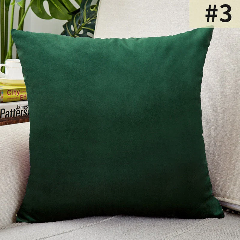 HULIANFU Super Soft Cushion Cover Velvet Pillow Cover For Sofa Living Room Housse De Coussin 30x50cm Decorative Pillows Nordic Decoration - Deanwangkt