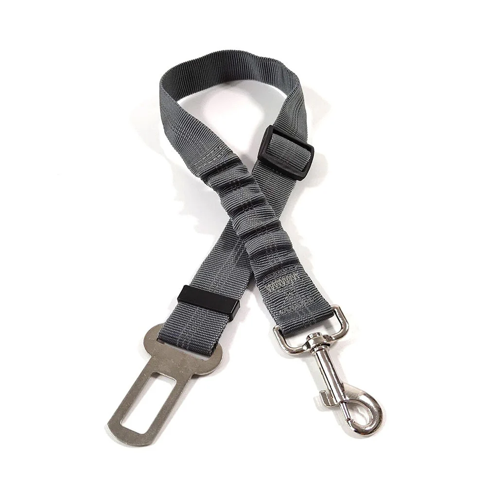 HULIANFU Pet Supplies Car Seat Belt Dog Seat Belt Dog Leash Vehicle Belt Adjustable Cushioning Elastic Reflective Safety Rope for Dog Cat - Deanwangkt