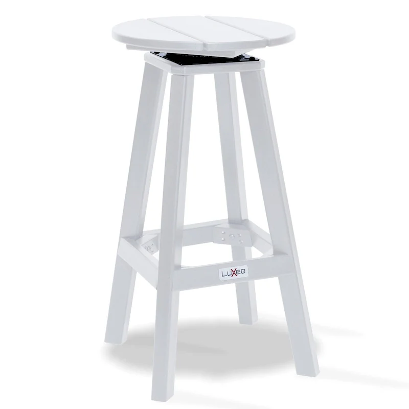LuXeo Mason Round Swivel Bar Stool (Set of 2) - Set of 2