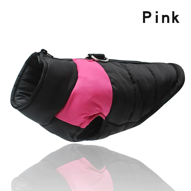 HULIANFU New Waterproof Big Dog Vest Jacket Winter Warm Pet Dog Clothes For Small Large Dogs Puppy Pug Coat Dogs Pets Clothing 4XL 5XL - Deanwangkt