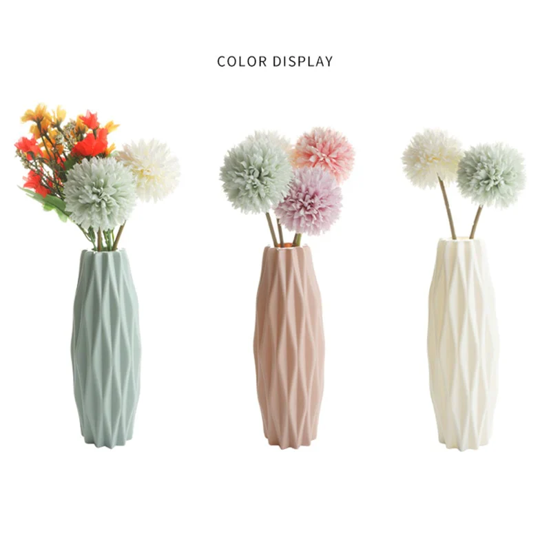 HULIANFU Modern vases decoration home Nordic Style Flower Arrangement Living Room Origami flower pot for interior - Deanwangkt
