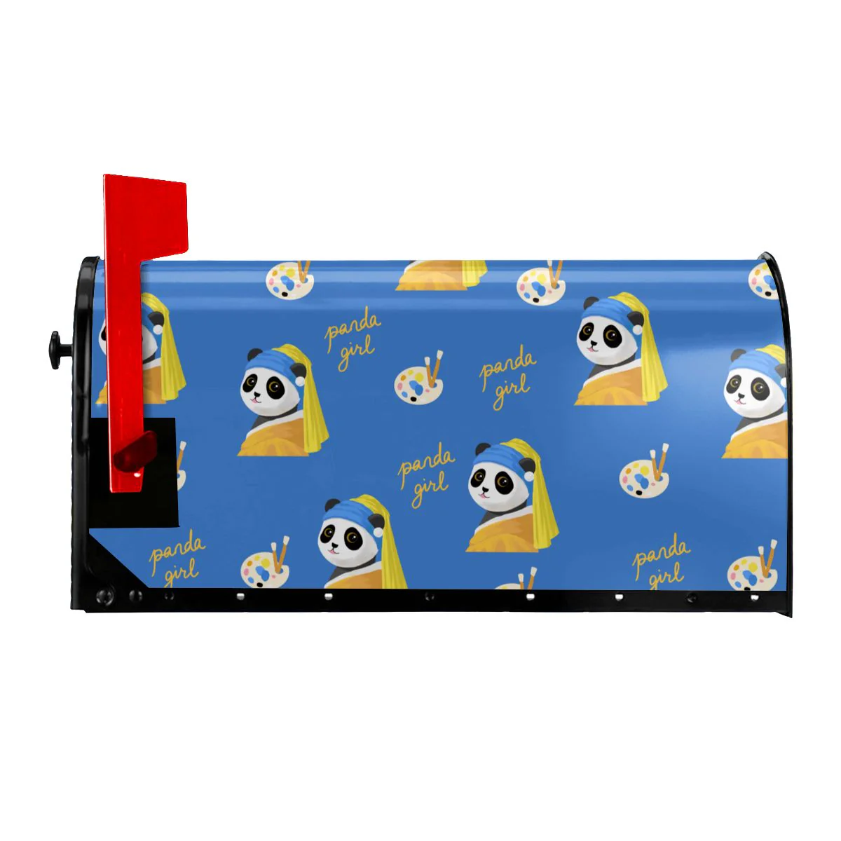 HULIANFU Rainbow Lucky Cute Cat Chinese Panda Magnetic Waterproof Sunscreen American Standard&Large Size Mailbox Protective Covers - Deanwangkt