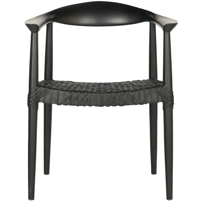 Trix Bandelier Black Dining Arm Chair - 24.8 x 18.9 x 30.7 - 25W x 19D x 31H