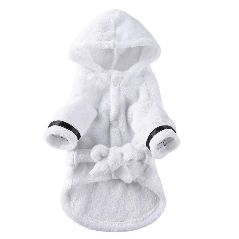 HULIANFU Pet Dog Bathrob Dog Pajamas Sleeping Clothes Soft Pet Bath Drying Towel Clothes for for Puppy Dogs Cats Pet Accessories - Deanwangkt