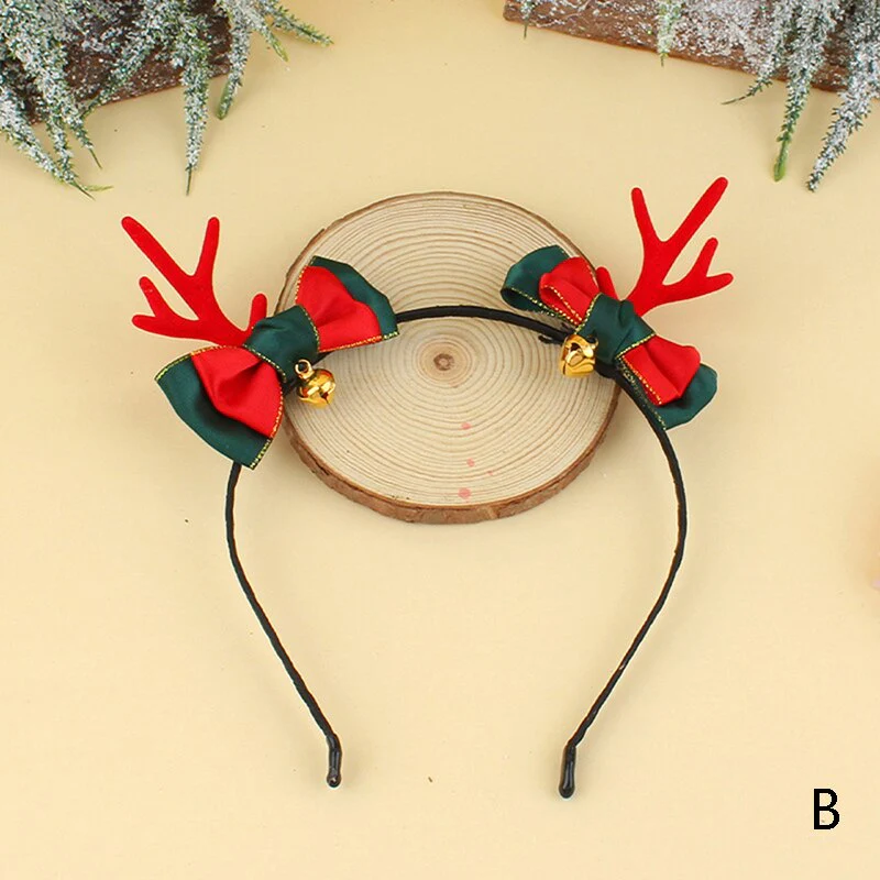 HULIANFU 2026  Christmas Headbands Santa Tree Elk Antlers Headband Kids Adult Headwear Reindeer Ornaments Christmas Decor Party Cosplay Gifts - Deanwangkt