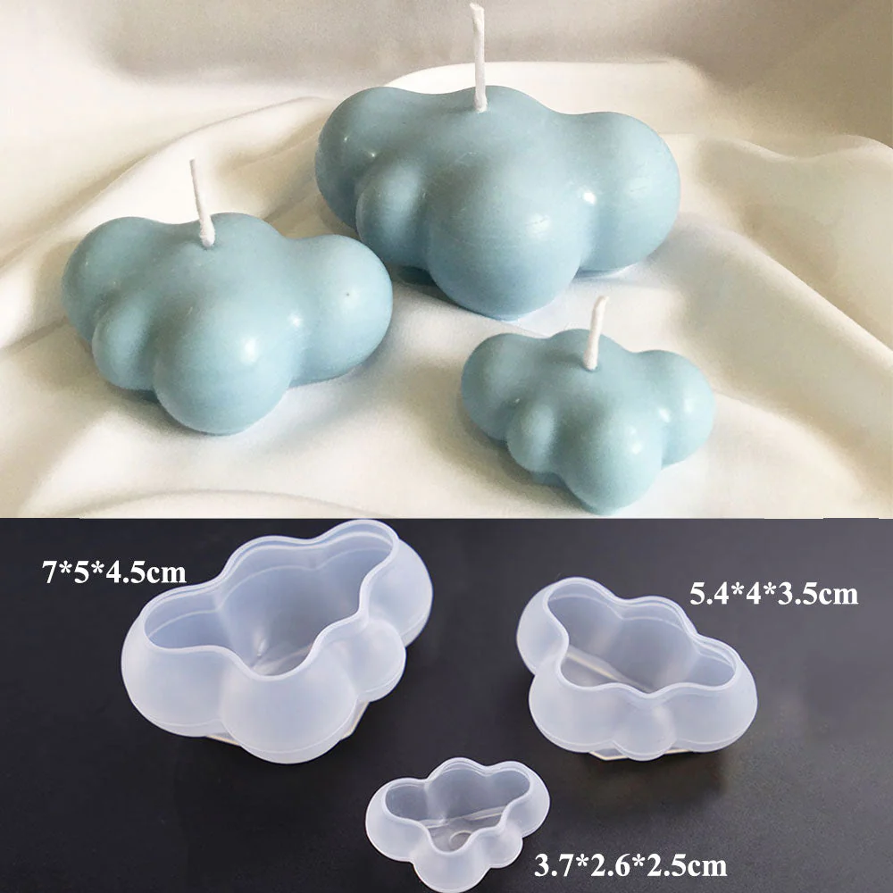 HULIANFU Scented Candle Mold DIY Wool shape Candle Silicone Casting Mold Handmade Candle Soap Making Wax Mold Handcraft Home Decoration - Deanwangkt