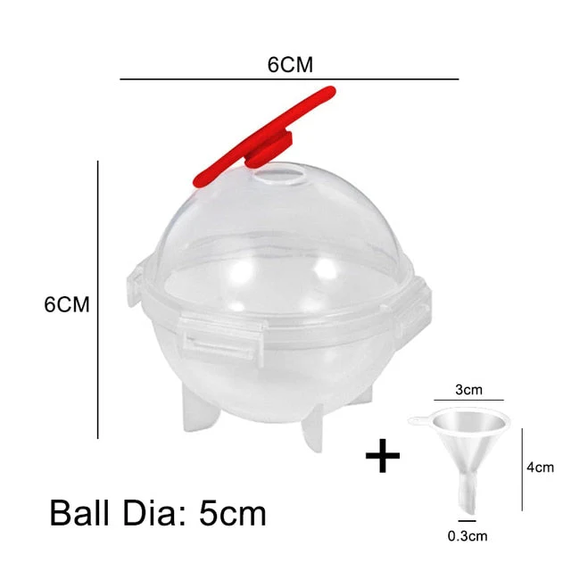 HULIANFU Round 4 Cavity Ice Mould Ice Ball Maker DIY Ice Cream Mold Plastic Whiskey Ice Cube Tray Bar Accessories Tool форма для льда - Deanwangkt
