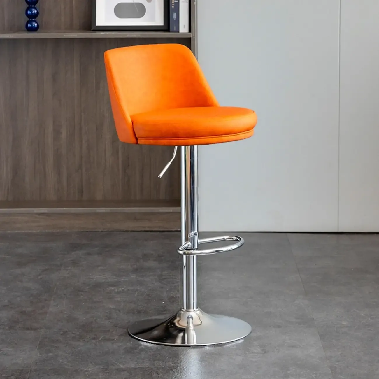 Adjustable Swivel Leather Modern Bar Stools