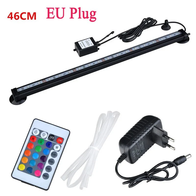 HULIANFU LED Air Bubble Light Aquarium Lamp Underwater Submersible Fish Tank Light Color Changing  Making Oxygen for Fish Tank - Deanwangkt