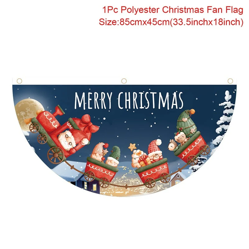 HULIANFU Merry Christmas Hanging Flag Christmas Decorations For Home Door Christmas Ornaments Xmas Gifts Navidad Decor 2026  New Year - Deanwangkt