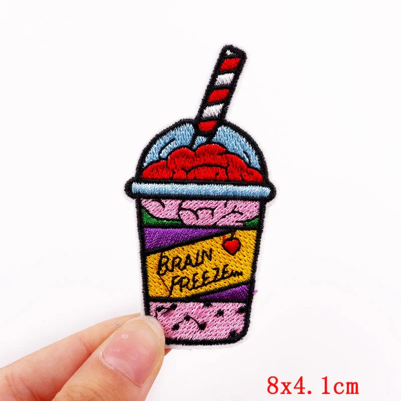 HULIANFU Mushroom Applique Embroidered Patches On Kids Clothes DIY Iron On Patches Cartoon Patches For Clothing Stickers Animal Badges - Deanwangkt