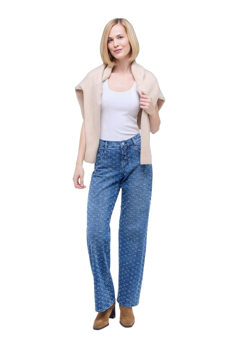 Hose aus Baumwolle und Elasthan – Rückansicht